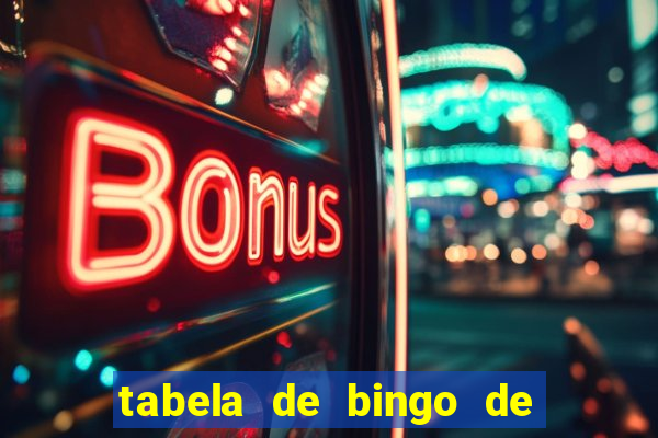 tabela de bingo de 1 a 100