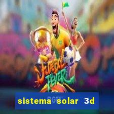 sistema solar 3d em movimento