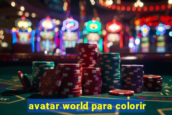 avatar world para colorir