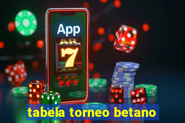 tabela torneo betano