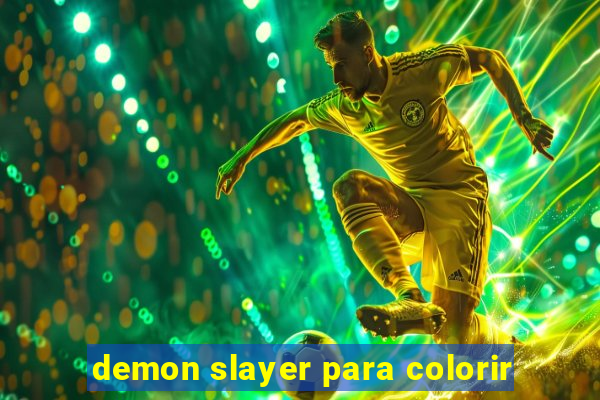 demon slayer para colorir